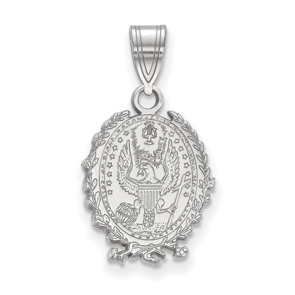 Sterling Silver Georgetown U Medium Crest Pendant - Picture 1 of 3